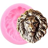XMOLDNMS 3D Lion Silicone Molds Lion Head Fondant Mold For Cake Decorating Cupcake Topper Candy Chocolate Polymer Clay Gum Paste