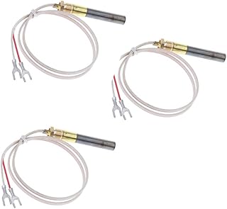 3PCS 2ft Gas Fireplace pile Replacement, Resistant to corrosion and high heat, CSA certificated