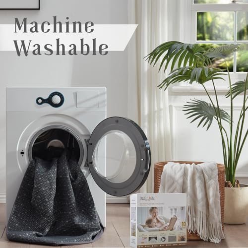 BEDLORE Queen Mattress Protector, Waterproof Noiseless Mattress Cover with Deep Pocket for 6-18 inches Mattress, Soft Breathable Mattress Pad Machine Washable (Dark Gray)