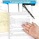 400 Blätter Transparente Haftnotizen, Transparent Sticky Notes, Wasserfest Clear Sticky Notes, Wiederbeschreibbar Durchsichtige Klebezettel für Schulsachen, Schule, Büro, Hause - Vier Größen