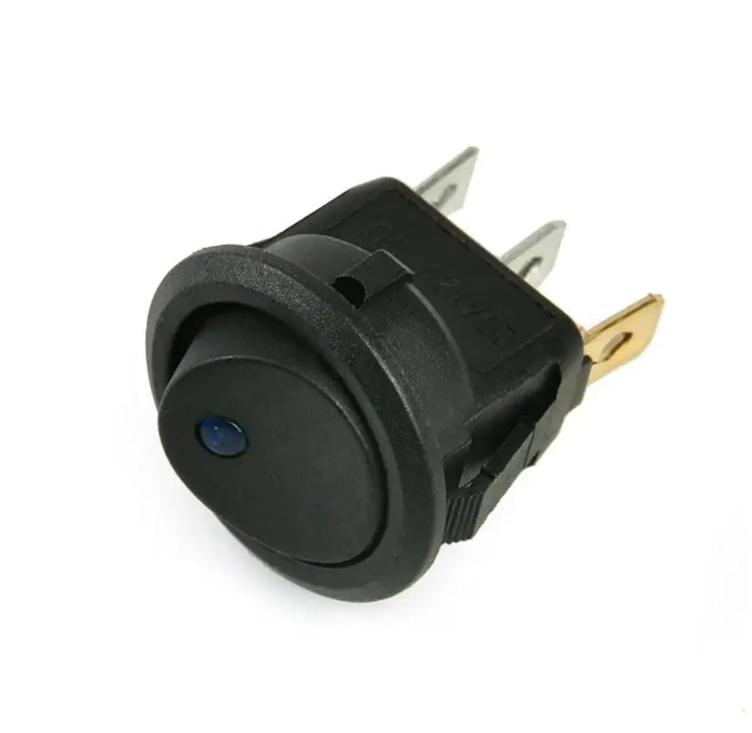 KCD1 10A 12V 220V Rocker Switch Round ON/Off SPST 1Pcs(Red,12 V)