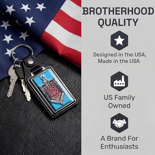 Image of Brotherhood Car Key Chain for Monte Carlo - Classic Models Keychain for Men and Women Gift Key Ring