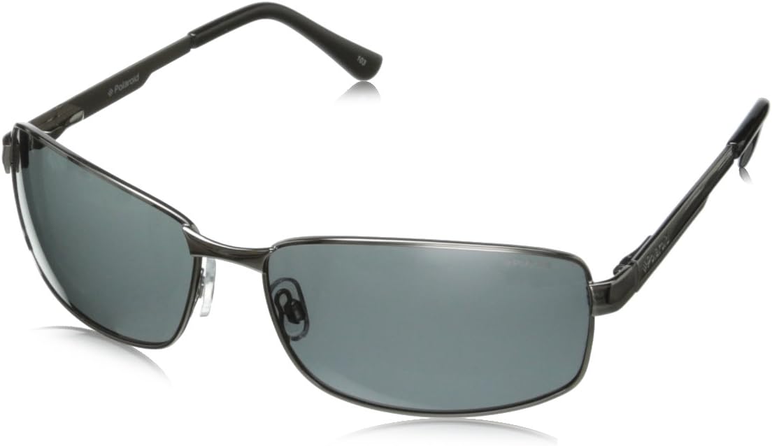 Sunglasses P4416/S Rectangular Sunglasses, Gunmetal & Gray Polarized, 63 mm