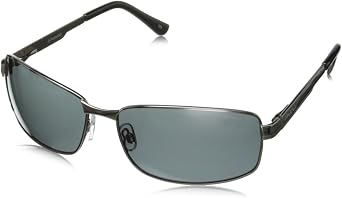 Polaroid Mens P4416 Rectangular, Gun Sunglasses