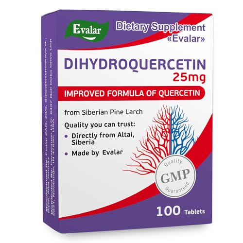 Evalar Dihydro Quercetin Siberian Pine Larch Bioflavonoid 100 Tabs