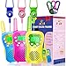 Walkie Talkie Kinder,8 Kanäle Funkgerät Kinder Set mit Taschenlampe,3KM Reichweite Walki Talki Spielzeug Geschenke ab 3 Jahre Jungen/Mädchen für Zelten,Indoor und Wandern(3er Set)