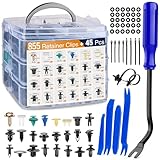 GOOACC 900Pcs Plastic Rivets and Auto Body Fasteners Assortment -24 Most Popular...