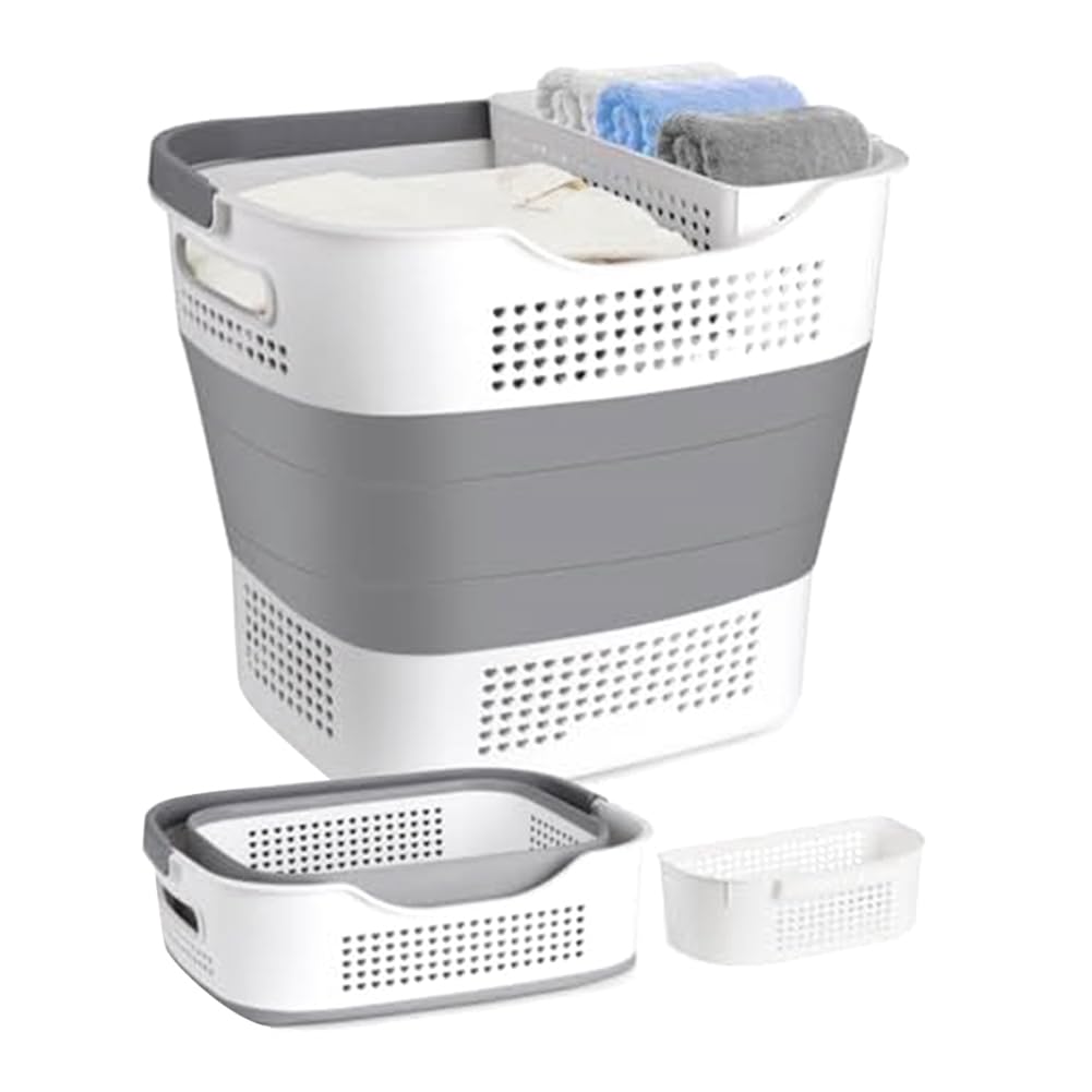 CTRLZS 1Set Laundry Basket Foldable Laundry Basket PP with Handles Fit for Laundry