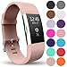 Yousave Accessories® Compatibile per Fitbit Charge2 Cinturino, Sostituzione Braccialetto Sportivo in Silicone Compatibile per Il Fitbit Charge 2 - Piccolo - Oro Rosa
