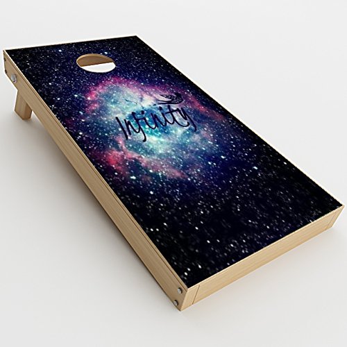 Skin Decal Vinyl Wrap for Cornhole Outdoor Board Game Bag Toss (2 x Pcs. Skins only) / Infinity Galaxy