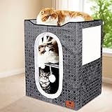 Cat Cave Bed – Cozy Cat House & Hideaway, Cat Cube Bed, Large Cat Bed, Indoor Cat Houses & Condos