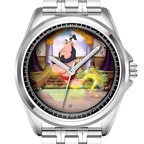 Preisvergleich Produktbild Personalisierte Herrenuhr, modisch, wasserdicht, Diamond_750. Magical Genie und Seine Lampe