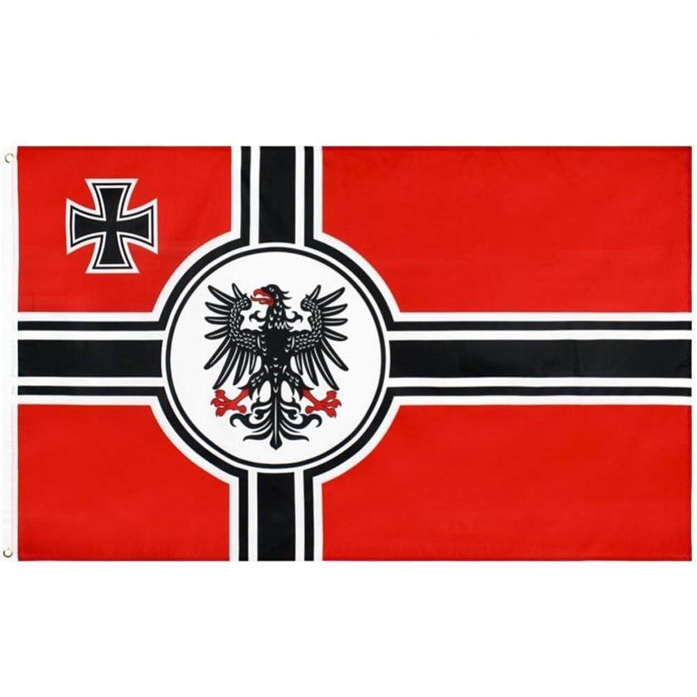ww2ドイツ軍 某陸軍軍旗 Amazon.co.jp: ドイツdk帝国の旗 フラッグ ポリエステル プリント 真鍮