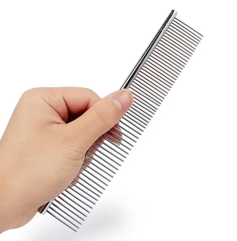 Barber Combs Stainless Steel Grooming Comb for Girl Women Boy Men Human Styling Comb Hairdressing -1 Piece