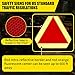 Slow Moving Vehicle Sign, Plastic DOT Slow Moving Vehicle Triangle Signs, SMV Sign 14