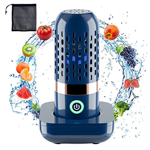 Obst-Und Gemüsereiniger, Obst Gemüse Waschmaschine 3000mAh IPX7 Tragbarer Lebensmittelreiniger ohne Kabel Wiederaufladbare Reinigungsmaschine für Gemüse und Obst