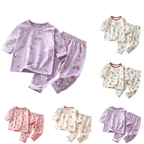 Boys Girls Cute 𝐏ajamas Set 2 Piece Short Sleeve 𝗦leepwear Elastic Waist Pants Set Soft Comfort 𝐏ajamas Outfit