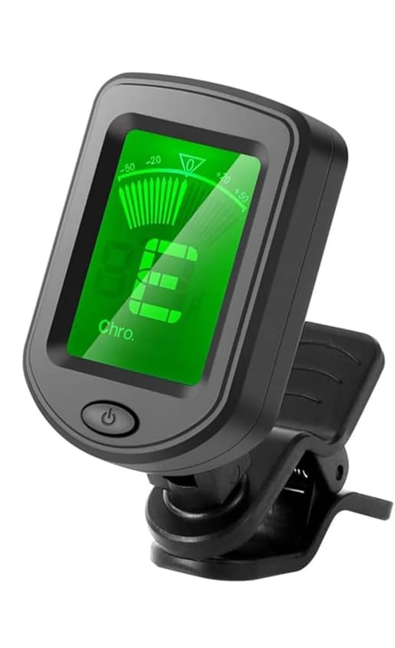 Blue Panther Chromatic Clip-On Tuner for Guitar, Violin, Ukulele & Bass - High Accuracy Digital Tuning Meter with LCD Display-image-6