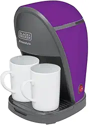 BLACK+DECKER Cafeteira Elétrica para 2 Cafés, Máquina de Café Compacta, Ideal para Seu Cantinho do Café, Acompanha 2 Xícaras de 125ml, Modelo CM02, 220V