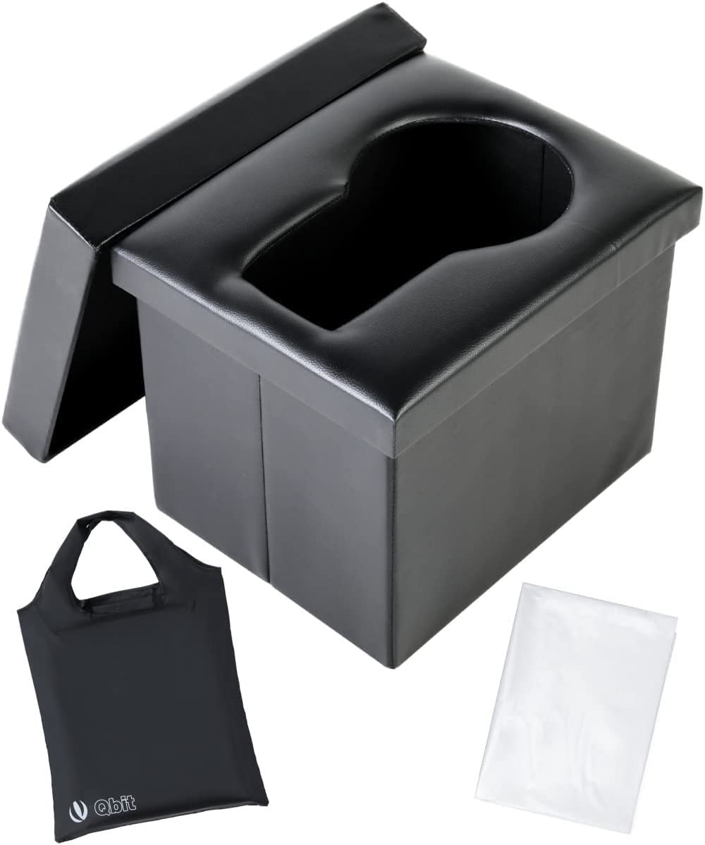 Qbit Simple Toilet, Emergency Toilet, Disaster Prevention Toilet, Emergency Goods, Folding Stool, For Disasters
