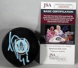 Ilya Lyubushkin Signed Maple Leafs Puck Toronto w/JSA COA
