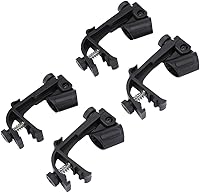 Vista 9 de Watris Veiyi Soporte de clip de micrófono de tambor, 4 piezas de soporte de abrazadera de montaje de micrófono de tambor ajustable, accesorios