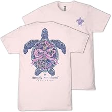 Simply Southern Mandala - Pink Bow - Turtle - Conserve & Protect - Adult T-Shirt