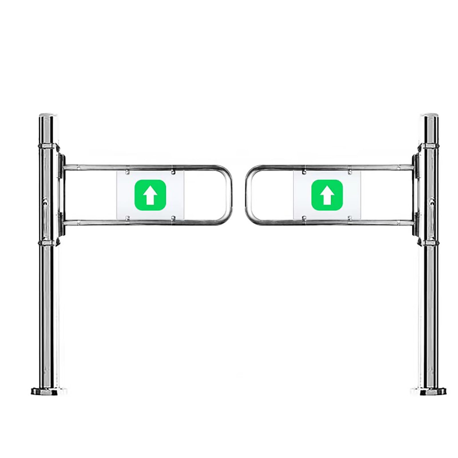 One Way Safety Gate for Market Entrance, Automatic Closing Swing Gate Pedestrian Enter Door, Factory Aisle/Scenic Areas Passage Gate Barrier(W 180cm(71in))