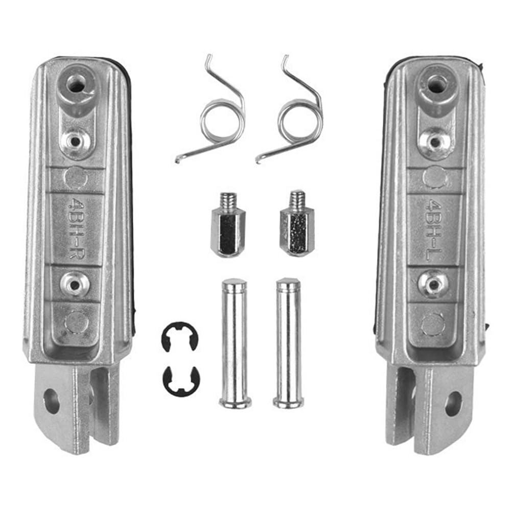 Poggiapiedi anteriori per moto, compatibile con Yamaha TDM 900, XJ 900 S, YZF 1000 R1, BT 1100, FJR 1300, XV 1700, compatibile con Fazer 700, FZ1, FZ6, FZ6R, FJR1300