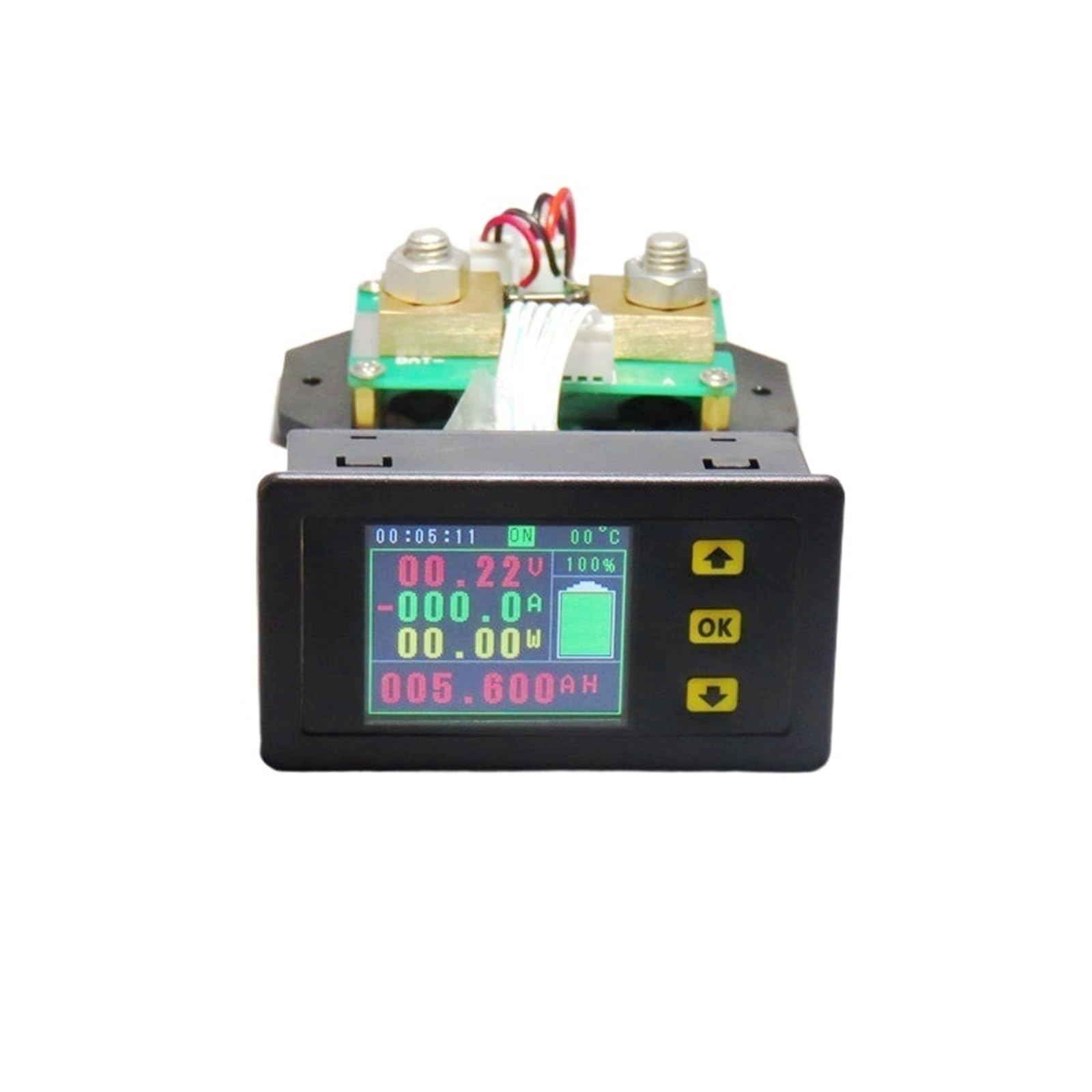 Cyfrowy woltomierz kombinowany LCD DC 120v, 100a, 500a, amperomierz, KWh, Watt, 12v, 24v, 48v, 96V, pojemność baterii, monitorowanie zasilania (kolor : 500A)