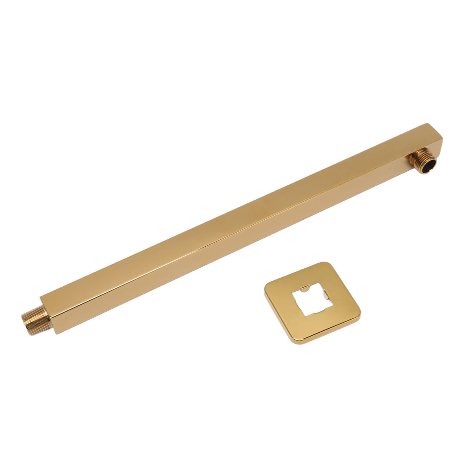 YWBL-WH Brazo de Ducha Extensor Acero Inoxidable 360° Ajustable con Cabezal de Ducha Montado en Pared para Baño Moderno