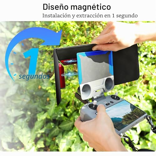 Protector de pantalla para controlador RC2 con visera parasol y correa compatible con Mini 5 Pro 4