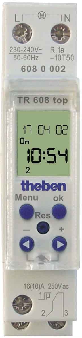 Theben - TR 608 TOP - Horloge programmable digitale (Import Allemagne)