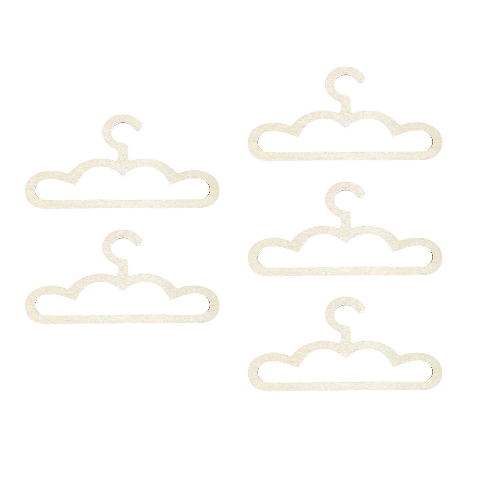 YIXANNX Childrens Hangers Garments Clothing Infant Sturdy And Slim Structure Supports Organizing Baby Clothes Boys And Girls Closet Pants Coats Wall Hanging, Cloud, 30x15cm