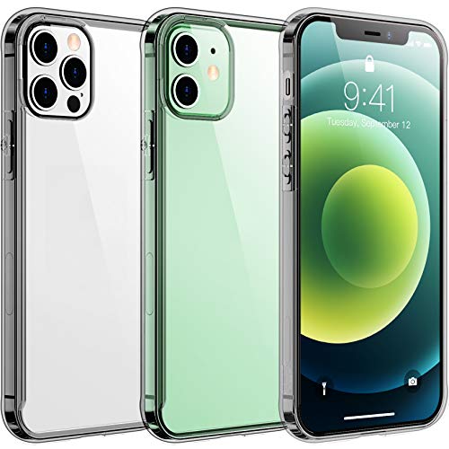Temdan Clear Case Compatible with iPhone 12 Case/Compatible with iPhone 12 Pro Case - Clear