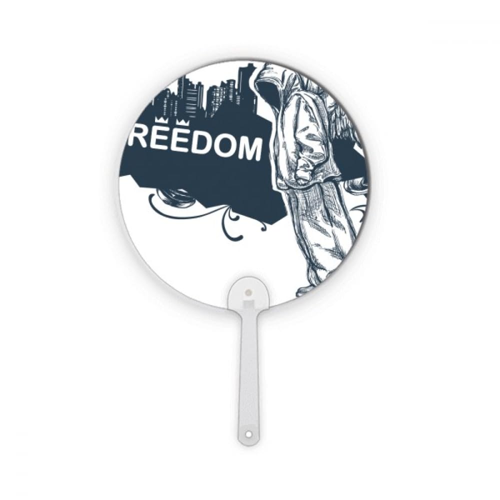 Décoration ronde en plastique Hip-Hop Freedom Angel pour transformer un meuble fade en art