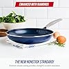 Blue Diamond 10" Nonstick Frying Pan Skillet, Diamond Infused PFAS & PTFE-Free Ceramic Pot, Dishwasher & Oven Safe, Stay Cool Handle, Durable Non Toxic Metal Utensil Safe, Egg & Omelet Pan, Blue #1