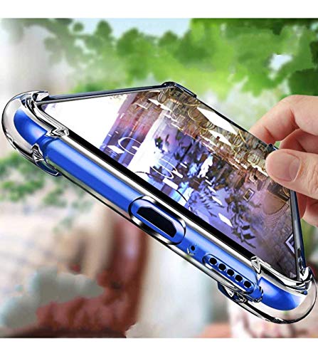 Image of Soft Flexible Silicone Back Cover (Vivo V15 Pro, Transparent Case + Screen Guard)