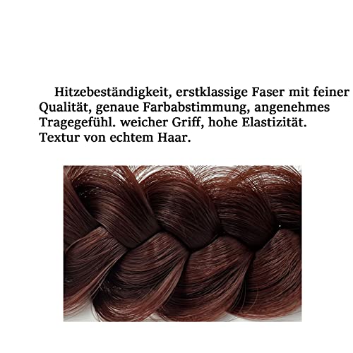 TOECWEGR extensions, headband, braided hair band, classic chunky wide plaited wedding fluffy braids - Image 3