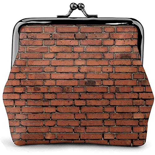Wallet Purse,Monedero De Textura De Pared De Ladrillo Rojo, Monederos Exquisitos para Caminar, IR De Compras, Salir,11.5(W) x10.5(L) x3(T) cm