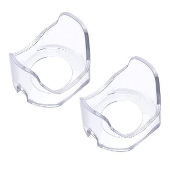 uxcell 30mm Plastic Two Feet Push Switch Button Protective Cover Clear 2pcs