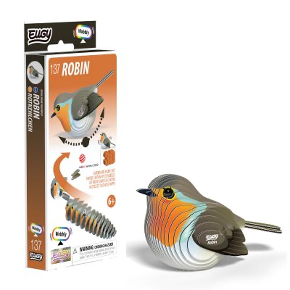 EUGY 137 Robin Eco-Friendly 3D Paper Puzzle