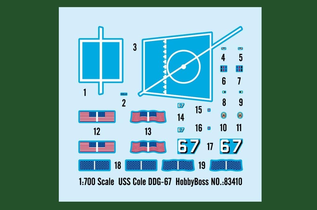 Hobby Boss USS Cole DDG-67 Boat Model Building Kit