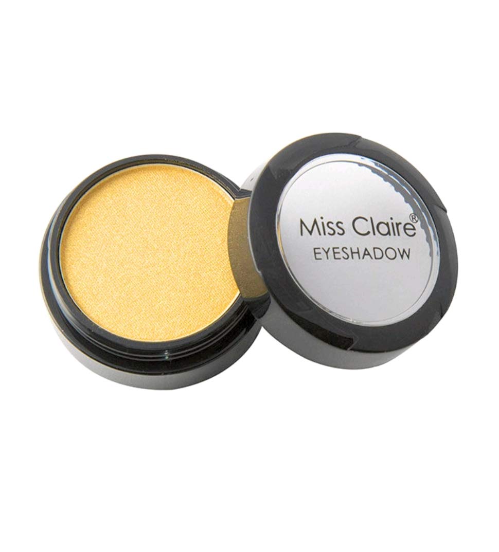 Miss Claire Single Eyeshadow Powder, 0615 Yellow, 2 G, Shimmery Finish-image-1