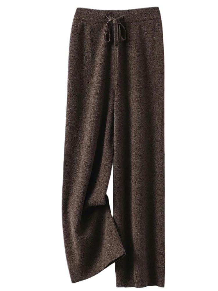 gonne da Donna Pantaloni A Gamba Larga da Donna Autunno E Inverno-Bianco-l