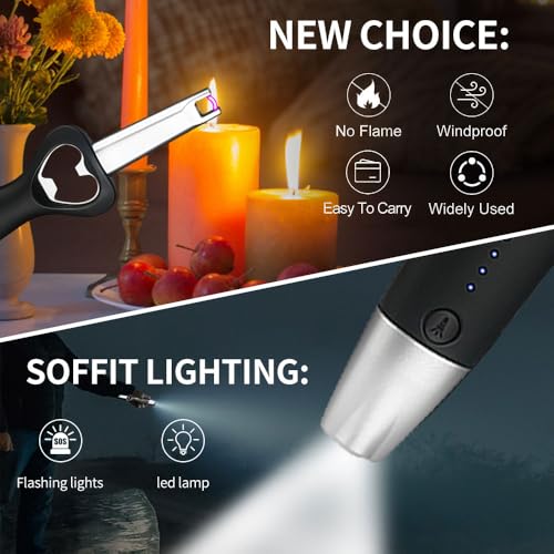 Encendedor eléctrico recargable con abridor y linterna LED miniatura 4