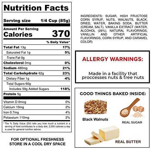 Packaged Premium Candy - 2 Pack (Black Walnut Brittle (10 Oz. Tub)) #TOP4