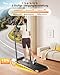 Laufband für Zuhause mit 12% Steigung, 12km/h Klappbar Laufband mit 1150MM Einziehbares Steigrohr, 6 in 1 Walking Pad, 95°/105° Drehbarer Steigrohr, 2.5HP Leiser Motor, Fernbedienung und App