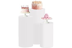 Cylinder Pedestal Stand Covers for Party Decoration