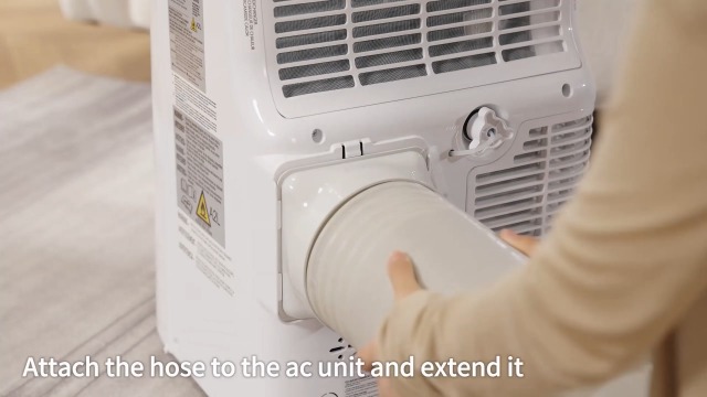 Image of 14,000 BTU Portable Air Conditioner Cools Up to 700 Sq.Ft, 3-IN-1 Energy Efficient Portable AC Unit with Remote Control & Installation Kits for Large Room, Campervan, Office, Temporary Space